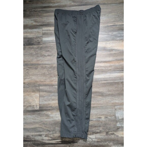 Adidas Track Pants Men's XL Dark Gray Sweatpants 32" Inseam 3 Stripes - Picture 4 of 6